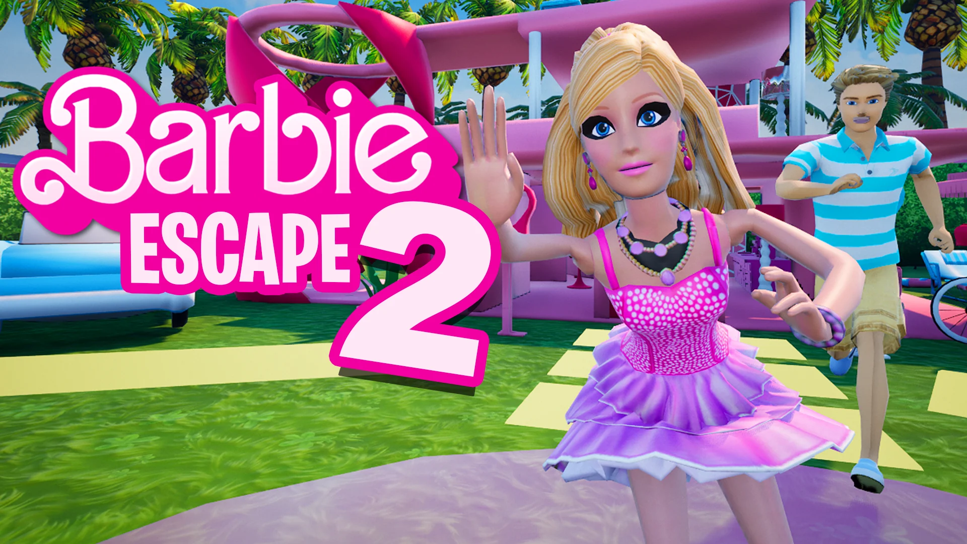 Barbie Escape 2 horror game artwork